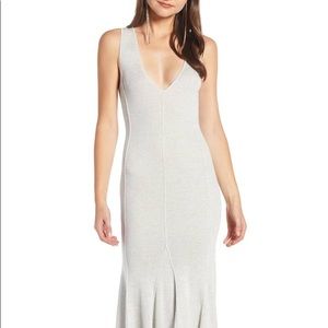 Something Navy, Maxi Sweater Dress, Ivory, Size S